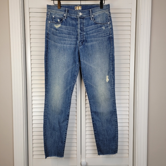 Mother The Stunner Ankle Fray in Graffiti Girl - Picture 3 of 16